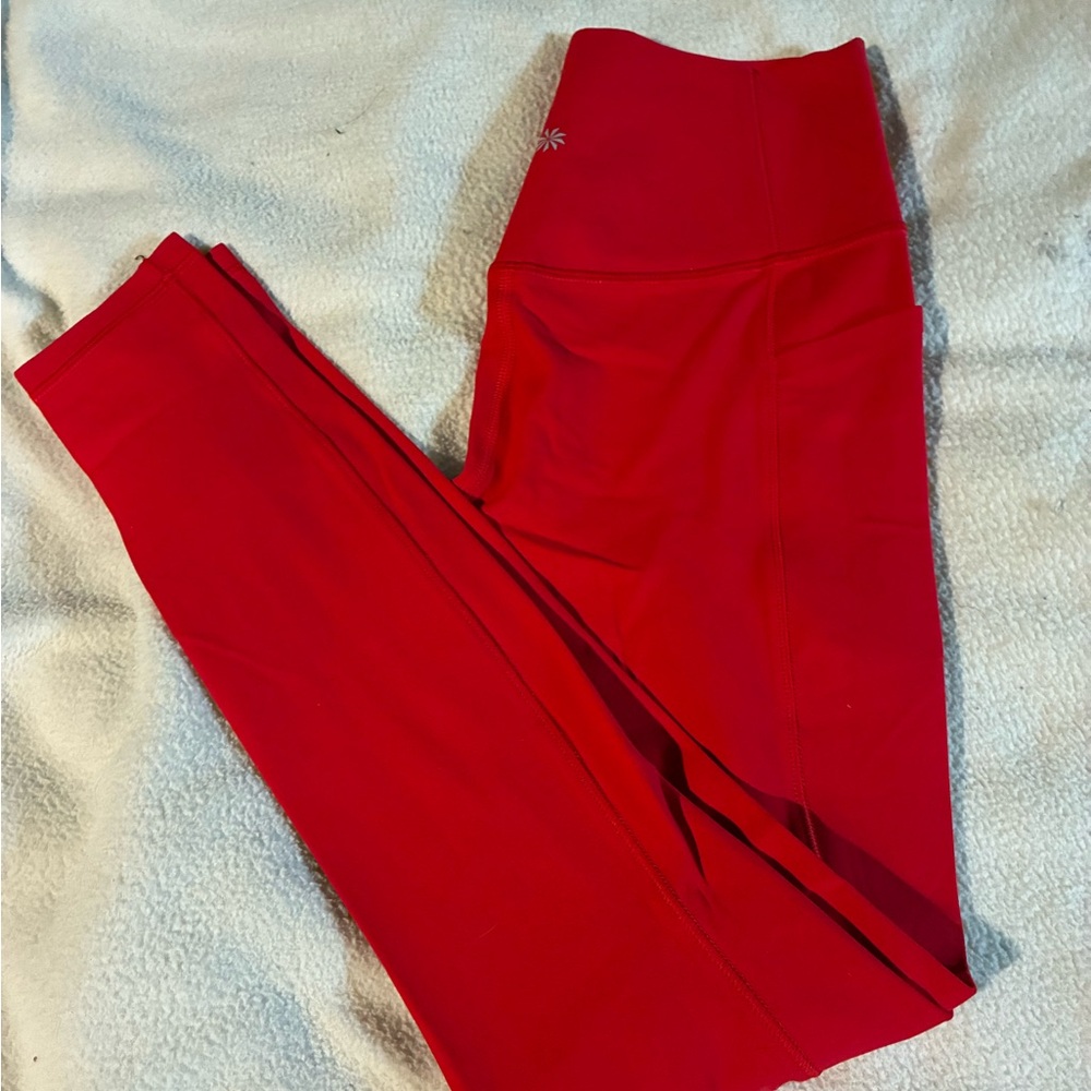Athleta Bold Red Leggings